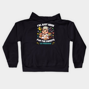 Eid Mubarak Kids Funny Happy Eid Al Fitr Eid Al Adha Sweets Kids Hoodie